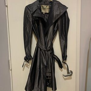 Black Burberry London trenchcoat